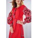 Embroidered Boho Maxi Dress "Fortune" Red